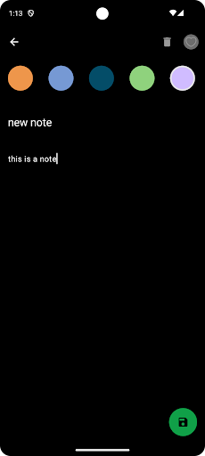 Android application NoteTopia screenshort