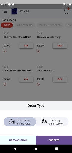 Yee Yum Restaurant Screen 2