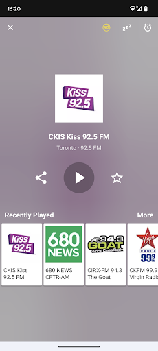Radio FM Canada Screen 2