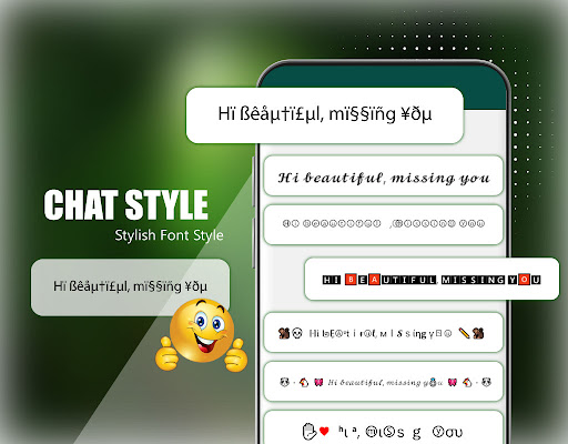 Chat Style for whatsapp Fonts
