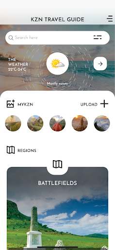 KZN Travel Guide Screen 2