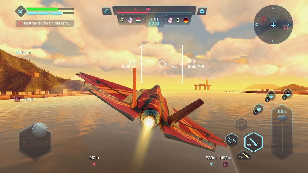 Sky Warriors: Airplane Games 4.17.5 APK + Mod (Unlimited money) untuk android