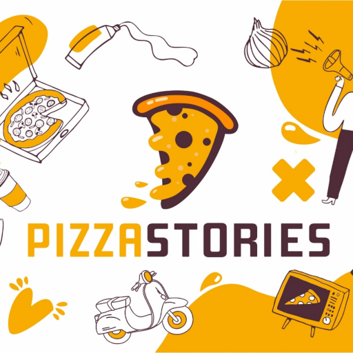 Stories pizza logo