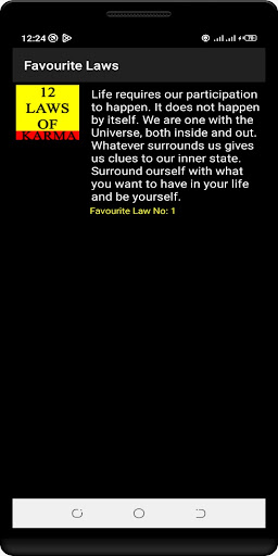 12 Laws of Karma Screen 3