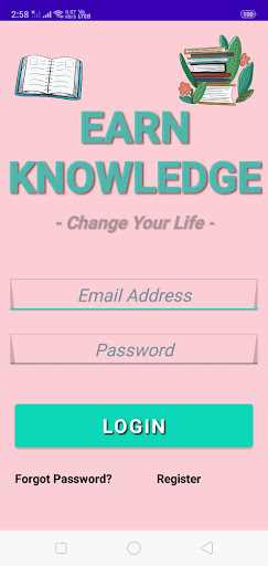 Android application Earn Knowledge screenshort