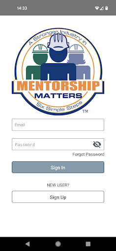 Android application Mentorship Matters screenshort