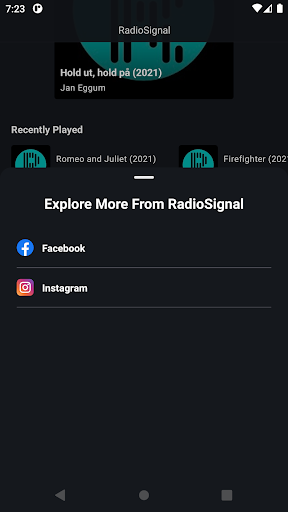 RadioSignal Screen 2