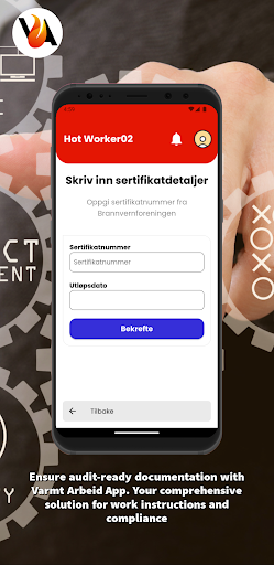 Varmt Arbeid App Screen 3