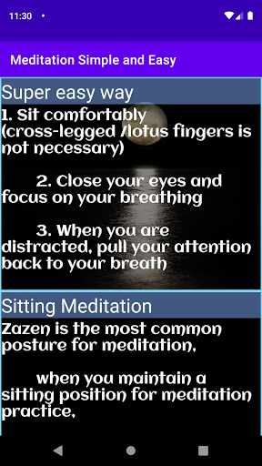 Meditation Simple and Easy Screen 2