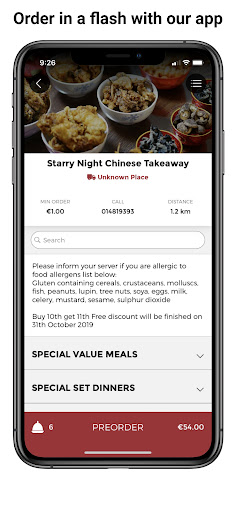 Starry Night Chinese Takeaway Screen 2