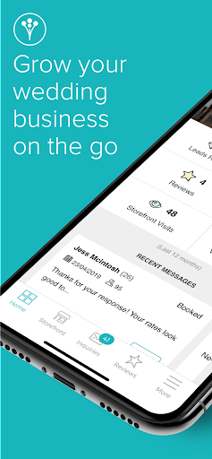 Android application WeddingWire for your Business screenshort