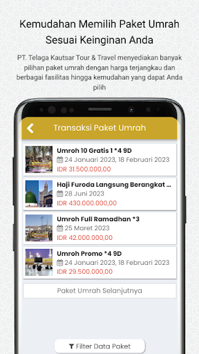 Telaga Kautsar Tour & Travel Screen 2