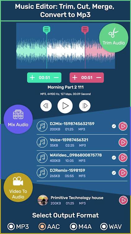 Music Editor: Trim, Cut, Merge - 1.6 - (Android)