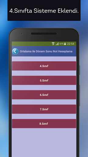 Android application Takdir Teşekkür Hesaplama screenshort