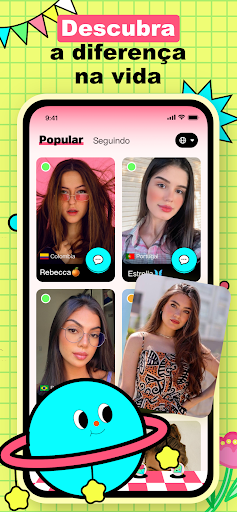 Visualização do aplicativo