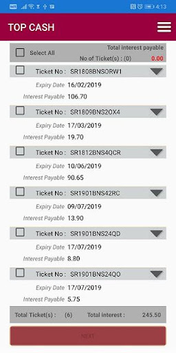 Top Cash EZ-Renew Screen 3