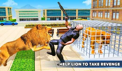 Lion Attack Wild Animal Games 4