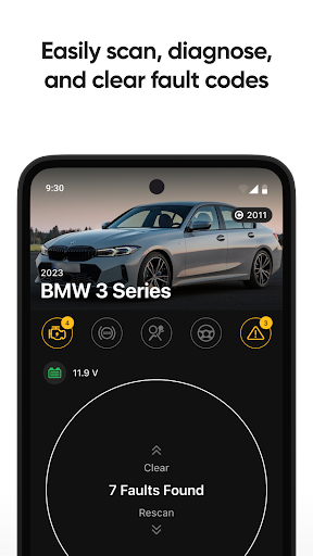 Android application OBDeleven Car Diagnostics app screenshort