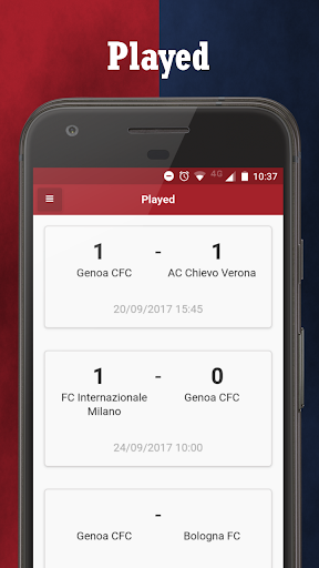 Genoa Sport News Screen 3
