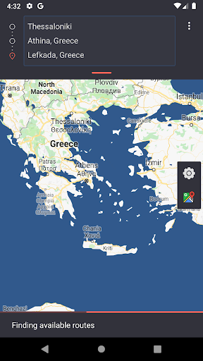 Travel Cost (Greece) Screen 2