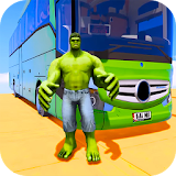 Superhero Big Bus Stunts Drive icon