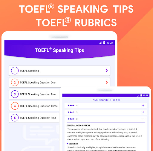 Screenshot of Speaking: TOEFL® Speaking