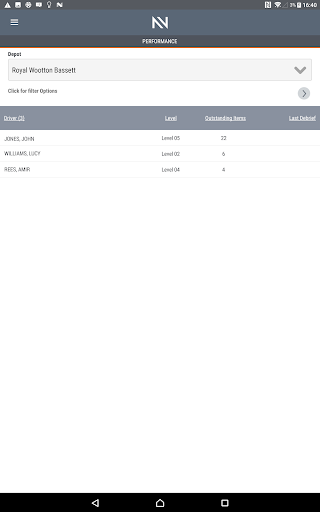 Convey Manager Screen 2