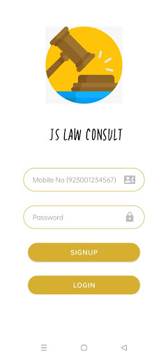 Android application Js Law Consult screenshort