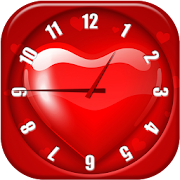 Heart Analog Clock Widget  Icon