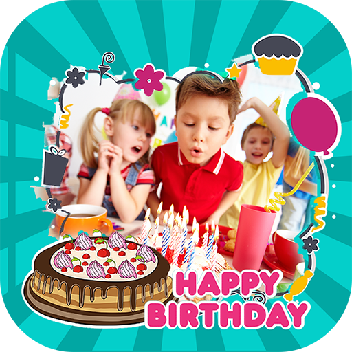 Kids Birthday Photo Frames For logo