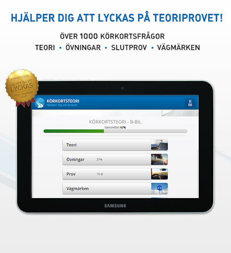 Körkort Teori för B-bil Screenshot