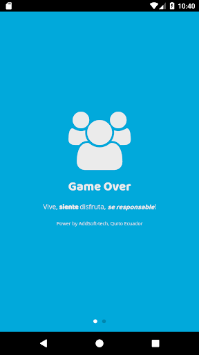 Android application Game Over con la VcM no se jue screenshort