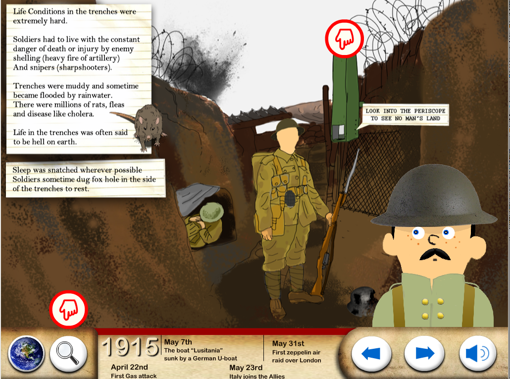 Android application World War One - WW1 For Kids screenshort