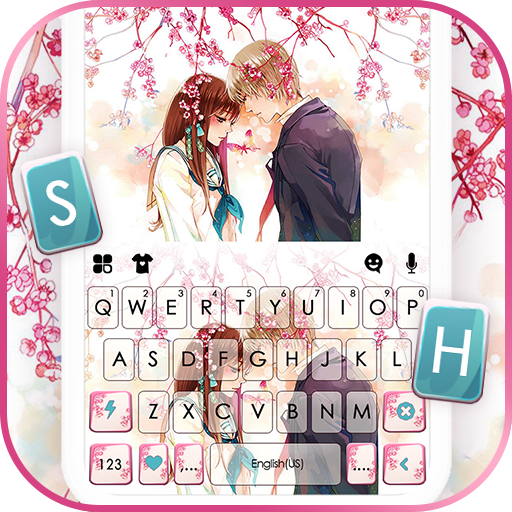 Sakura Love Keyboard Backgroun logo