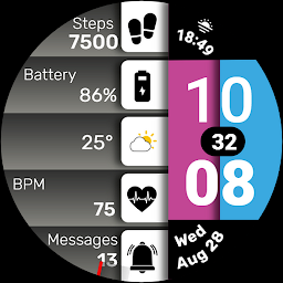 Imatge d'icona MAHO006 Wear OS Watch Face