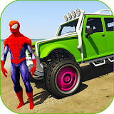 Superheroes Buggy Car Stunts 3d icon