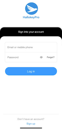 Android application HallokeyPro screenshort