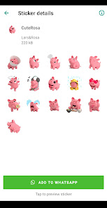 Captura 1 Rosa the Pig Stickers android