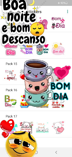 Bom dia stickers para whatsapp Screen 3