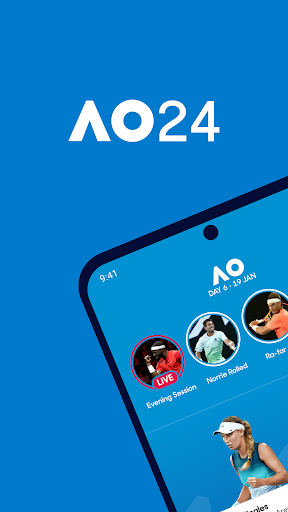 Android application Australian Open Tennis 2024 screenshort
