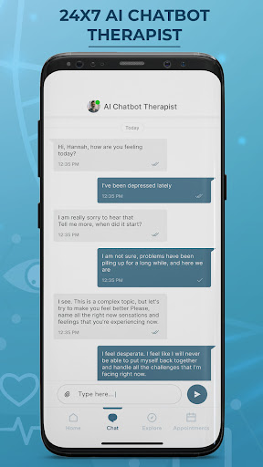 TalkThru Mental Health AI Chat Screen 3
