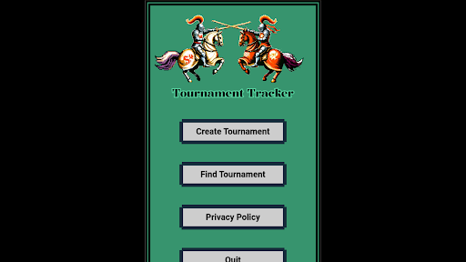 Android application Tournament Tracker screenshort