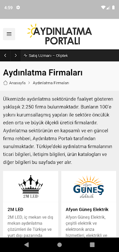 Aydınlatma Portalı Screen 2