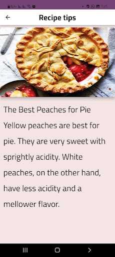 Android application Raspberry Pie Recipe screenshort
