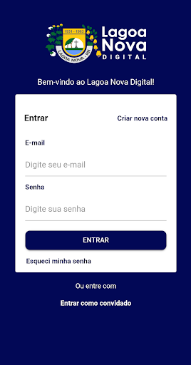 Android application Lagoa Nova Digital screenshort