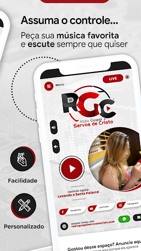 Rádio Gospel Servos de Cristo Screen 2