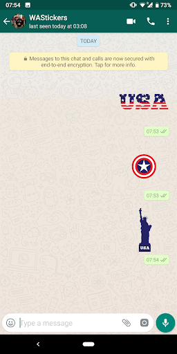 USA Stickers for WhatsApp Screen 2