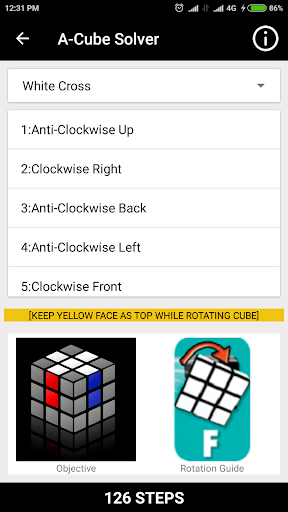 A-Cube Solver Screen 2