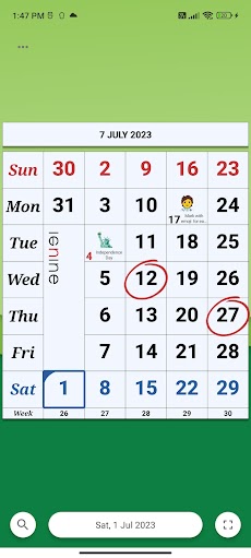 Monthly Calendar & Holidayのおすすめ画像1