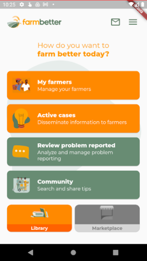 Android application farmbetter for extension agent screenshort